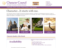 Tablet Screenshot of charactercincinnati.org